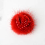 Real Mink Fur Rose Discoid Flowers Accessory Fur Flowers Clothing Accessories