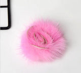 Real Mink Fur Rose Discoid Flowers Accessory Fur Flowers Clothing Accessories