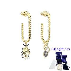 Pop Eyes Fox Round Long Ear Earrings Jewelry