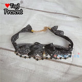Gorgeous Bead Chain Bowknot Clavicle Chain Sweet Lolita Necklace