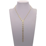 Tear Drop CZ Long Necklace for Women