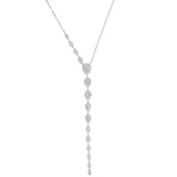 Tear Drop CZ Long Necklace for Women