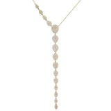 Tear Drop CZ Long Necklace for Women