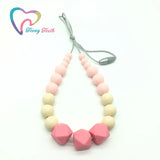 Natural Silicone Teething Necklace BPA-Free for Baby to Chew
