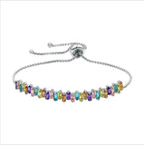 Rainbow CZ Tennis Bracelet Gorgeous Bangle Girls