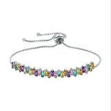 Rainbow CZ Tennis Bracelet Gorgeous Bangle Girls