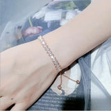 Rainbow CZ Tennis Bracelet Gorgeous Bangle Girls