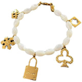 Shell Pearl Conch Necklace and Bracelet Set