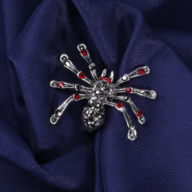 US Wind Set Auger Animal Spider Brooch Clothing Accessories