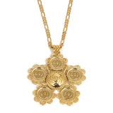 Ethiopian Big Cross Pendant Necklace Africa Coin Habesha Jewelry