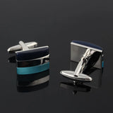 Patchwork Agate Silver Plated Cufflinks