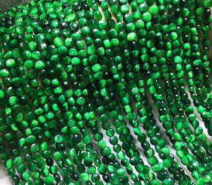 Tigereye Coin Beads 3*4mm Loose Beads for Jewelry Necklace
