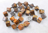 Tiger Eye 10mm Necklace 18" Beads Natural Women