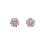 925 Silver Chrysanthemum Stud Earrings