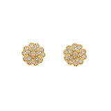 925 Silver Chrysanthemum Stud Earrings