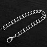 Titanium Stainless Steel Bracelet Men Chain Bracelets Punk Mens Jewelry