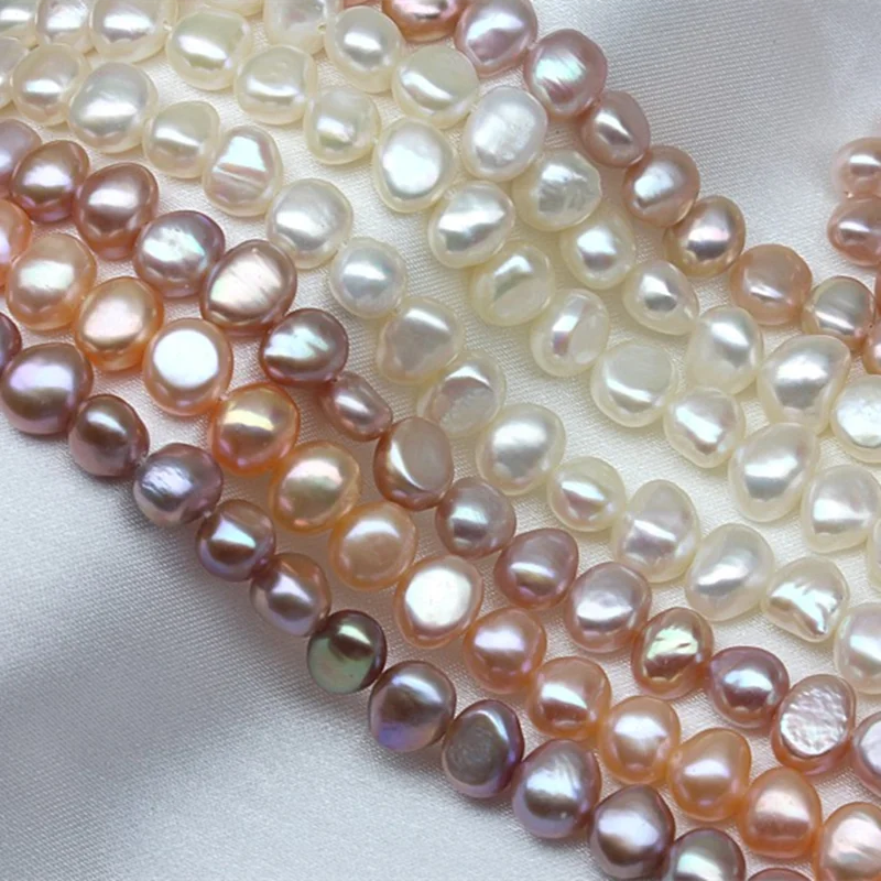 Peach Purple Baroque Pearl Beads for Water Jewelry Making