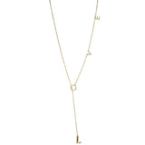 925 Sterling Silver Lariat Love Necklace Dainty Minimal Women Jewelry