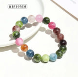 Watermelon Tourmaline Bracelet Beads 6-12mm Women Bangle