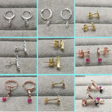925 Silver Stud Earrings with Natural Pearls for Women
