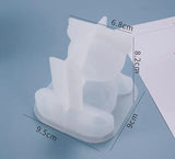 3D Bear Panda Silicone Mold Transparent Silicone Mold