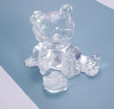 3D Bear Panda Silicone Mold Transparent Silicone Mold