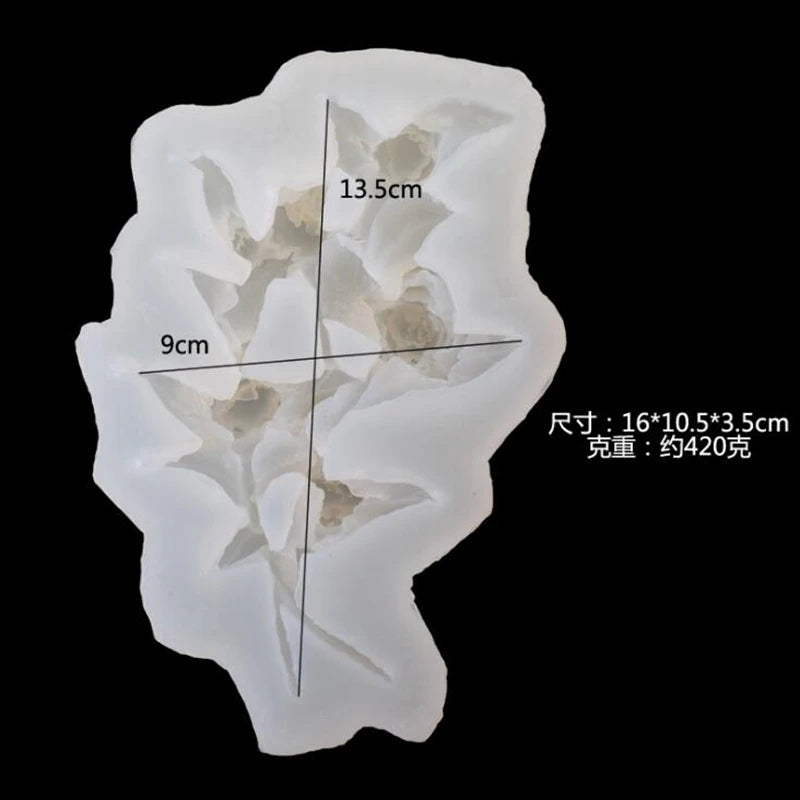 Silicone Resin Mold Rose Flower DIY Crystal Epoxy Decoration Mold