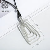 Goth Long Chains Necklace Costume Jewelry for Women