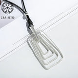 Goth Long Chains Necklace Costume Jewelry for Women