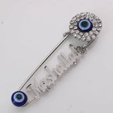 Evil Eye Stainless Steel Baby Pin Brooch