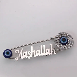 Evil Eye Stainless Steel Baby Pin Brooch