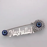 Evil Eye Stainless Steel Baby Pin Brooch