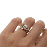 Evil Eye CZ Sparkling Stone Finger Ring