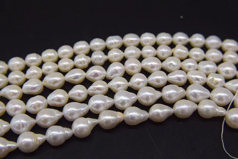 Freshwater Pearl Drop Egg 8-12mm for DIY Jewelry Loose Beads