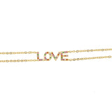 Colorful Alphabet Bracelet for Girlfriend - Double Chain Love Letter