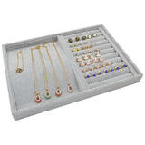 Velvet Ring Earrings Display Tray Organizer