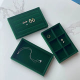 Velvet Ring Earrings Display Tray Jewelry Organizer