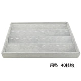 Velvet Ring Earrings Display Tray Organizer