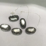 Vintage Freshwater Pearl Pendant Necklace 925 Sterling Silver