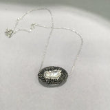 Vintage Freshwater Pearl Pendant Necklace 925 Sterling Silver