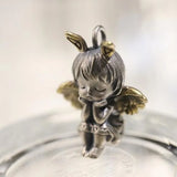 Vintage Angel Wings Pendant Necklace for Women