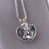 Vintage Angel Wings Pendant Necklace for Women