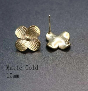 Antiqued Bronze Studs Earrings Settings DIY Supplies