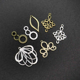 Vintage Silver Plated Brass DIY Charm Supplies