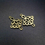 Vintage Silver Plated Brass DIY Charm Supplies
