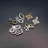 Vintage Silver Plated Brass DIY Charm Supplies