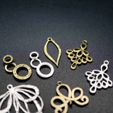 Vintage Silver Plated Brass DIY Charm Supplies
