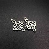 Vintage Silver Plated Brass DIY Charm Supplies