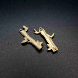 Vintage Silver Plated Branch DIY Charm Settings Jewelry Supplies