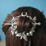 Vintage Moon Moth Hair Barrette Insect Hair Accessory